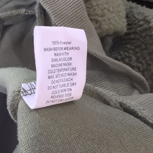 Zyia Womens Jacket XXXXL Green Olive Flying V Fleece Bomber Jacket 4X - Picture 10 of 12